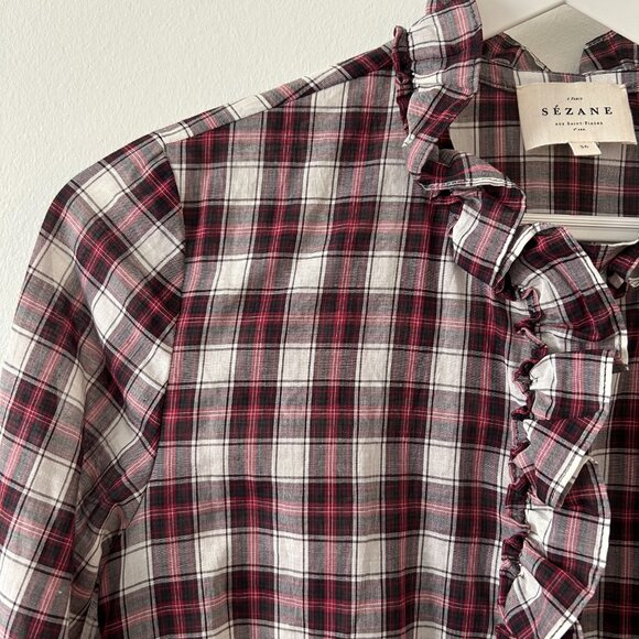 Sezane Cotton Solange Shirt Blouse - Picture 4 of 10